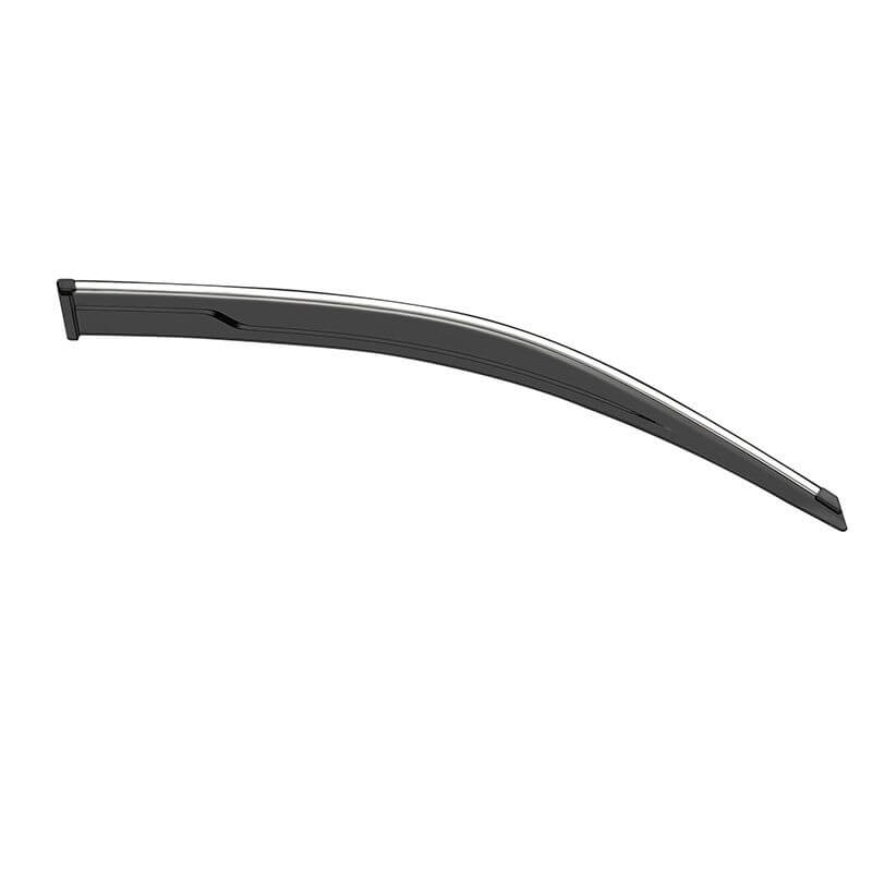 Galio Car Door Visor With Silver Line For Kia Sonet (2020 Onward) (Set of 4 pcs)