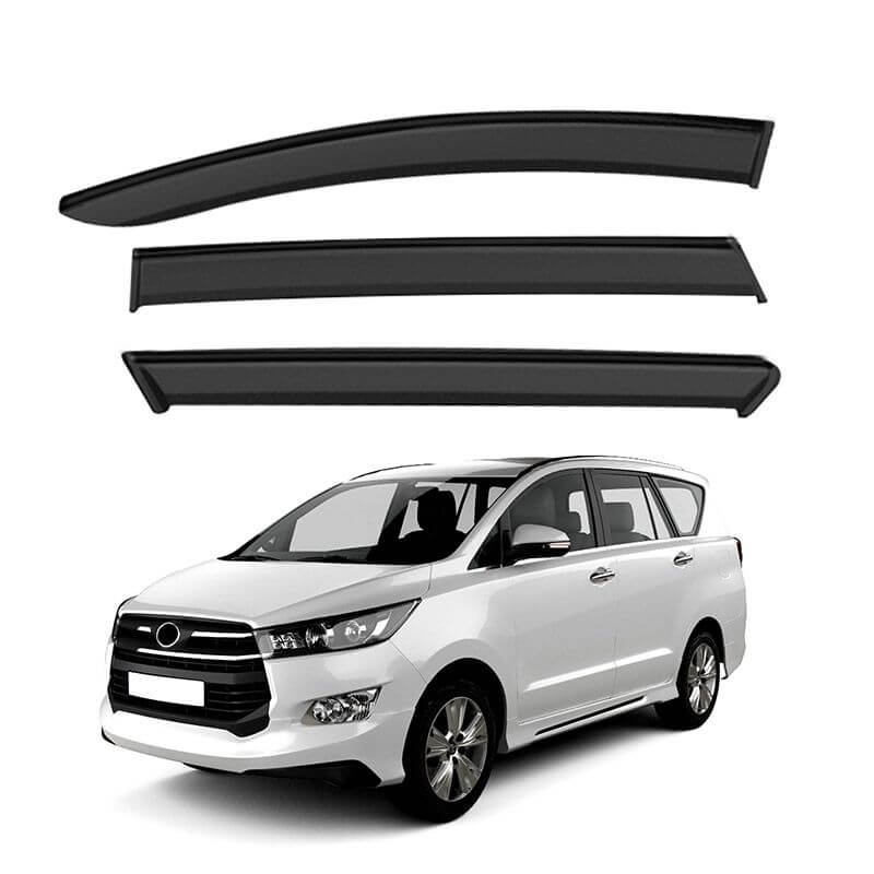 Galio Car Door Wind Visor For Toyota Innova Crysta (2016 To 2020) (Set of 6 pcs.)