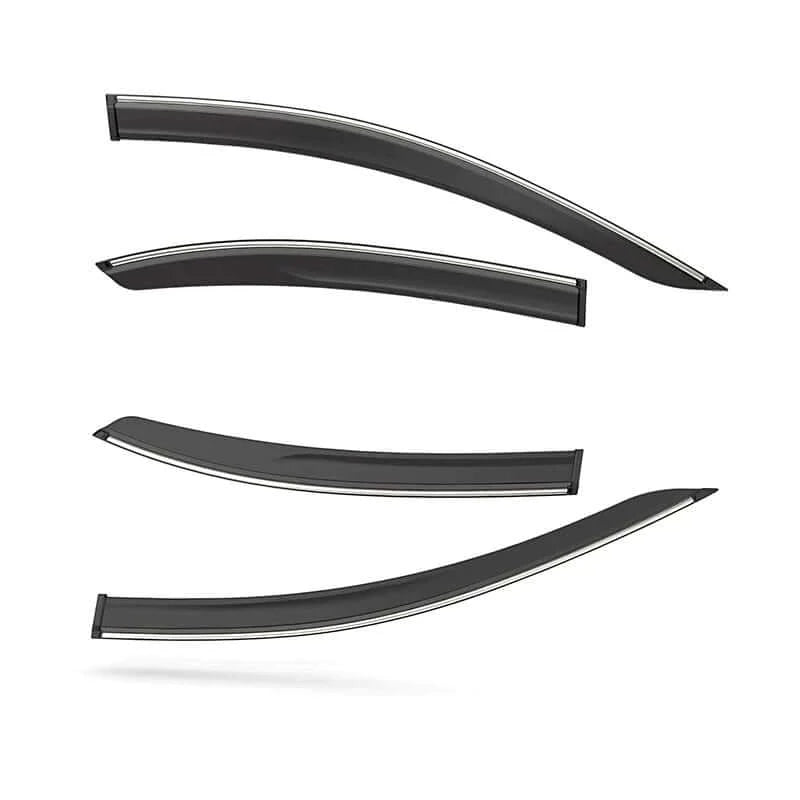 Galio Car Door Wind Visor With Silver Chrome Line For Honda Mobilio (2015 onwards)
