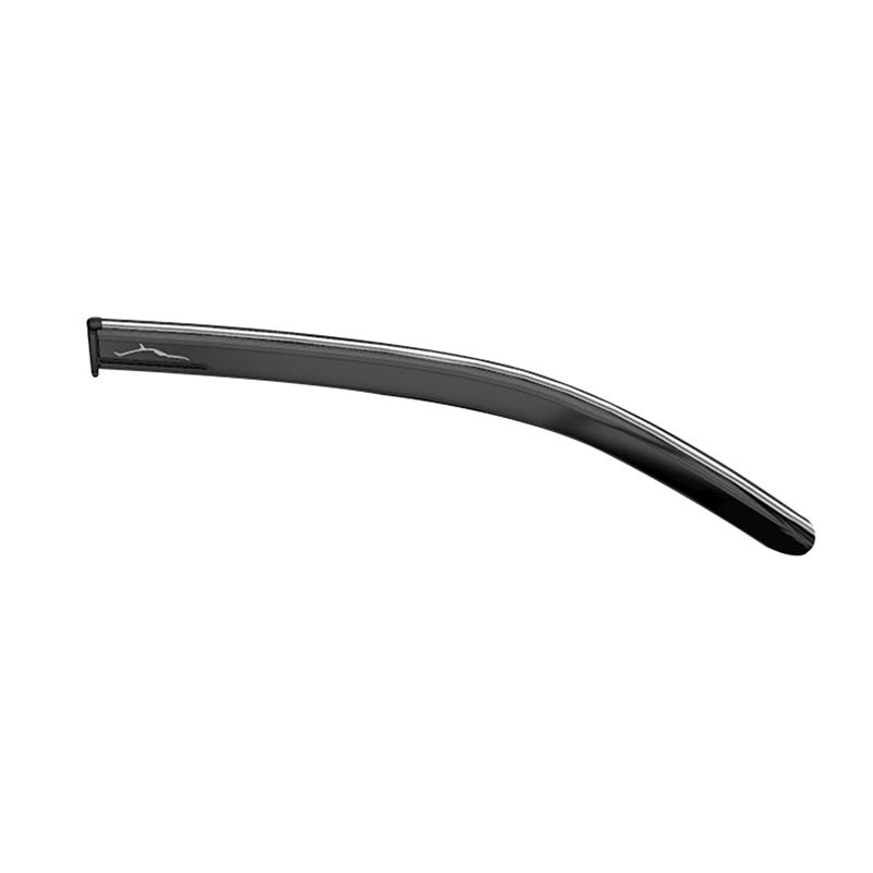 Galio Car Door Wind Visor With Silver Chrome Line For Toyota Fortuner (2016 Onward)