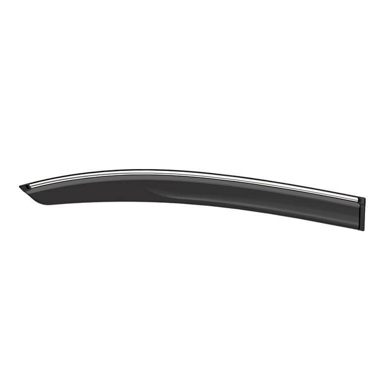 Galio Car Door Wind Visor With Silver Chrome Line For Toyota Yaris (2018 Onward) (Set of 4 pcs.)