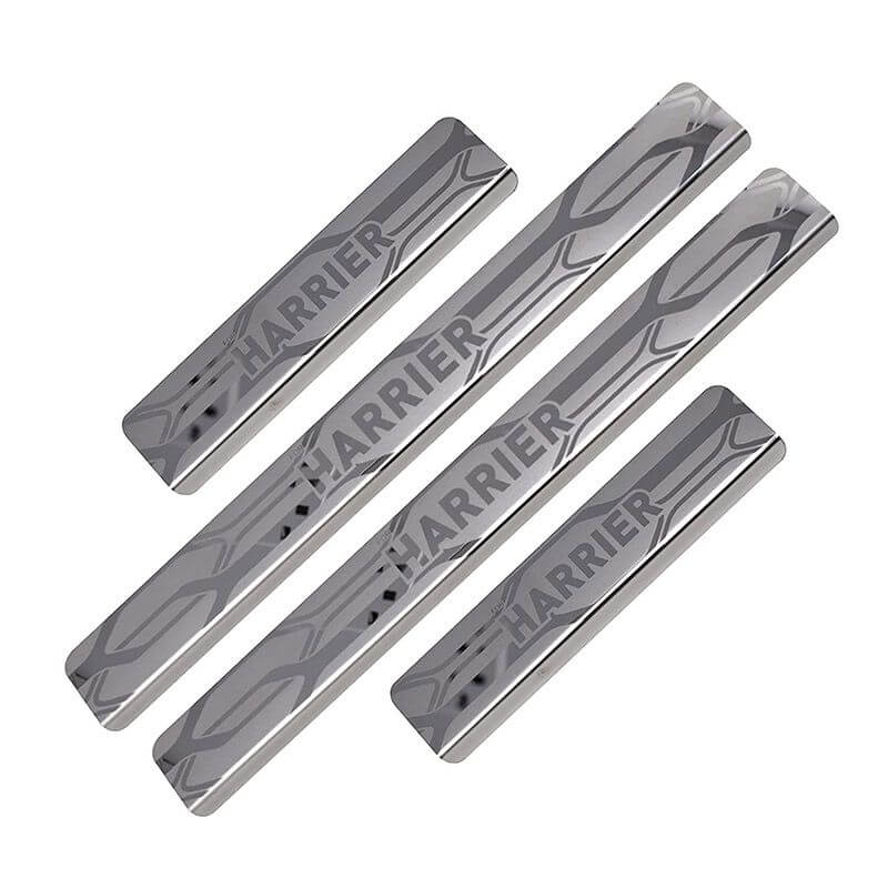 Galio Car Footsteps Sill Guard Stainless Steel Scuff Plate For Tata Harrier (2019 onwards) (Set of 4 Pcs.)