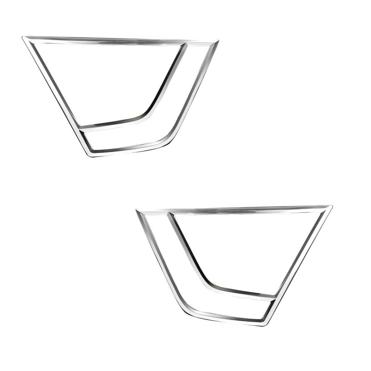 Galio Chrome Tail Lamp Garnish Compatible for Hyundai Creta (2020 onwards) (Set of 2 pcs.)