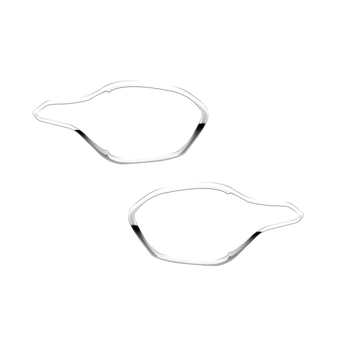 Galio Chrome Tail Lamp Garnish Compatible for Tata Punch (2021 onwards) (Set of 2 pcs.)