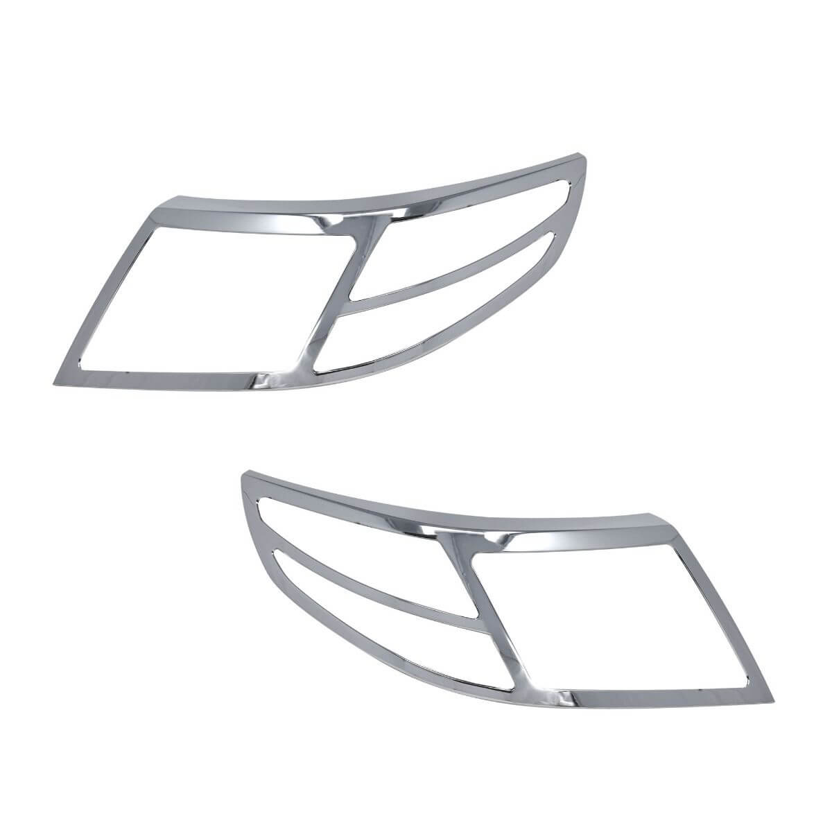 Galio Chrome finish Head Lamp Garnish Cover for Mahindra Bolero Neo (2021 onwards) (Set of 2 Pcs.)