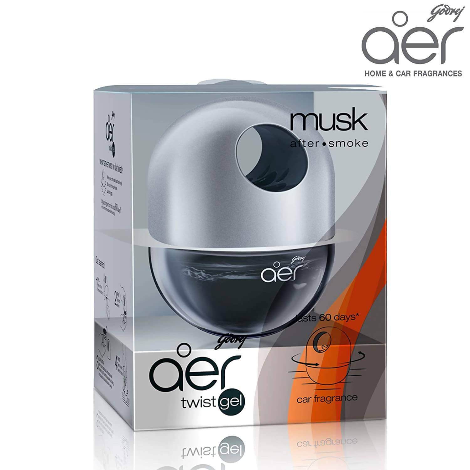 Godrej aer twist, Car Air Freshener - Musk After Smoke (45g)