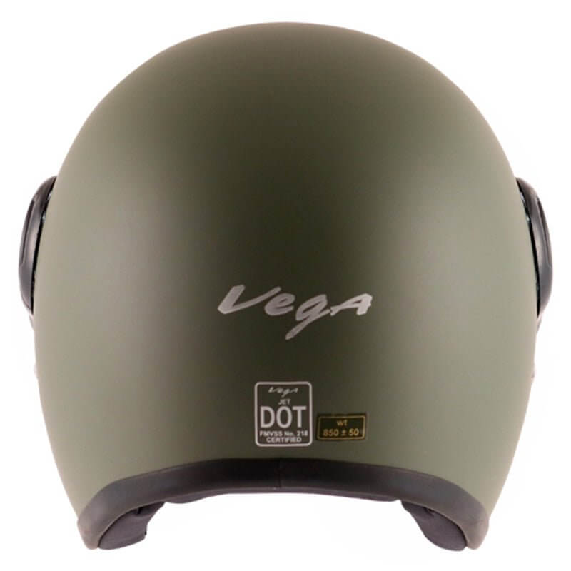 Vega JET W/Visor Helmet (Miltery Green)