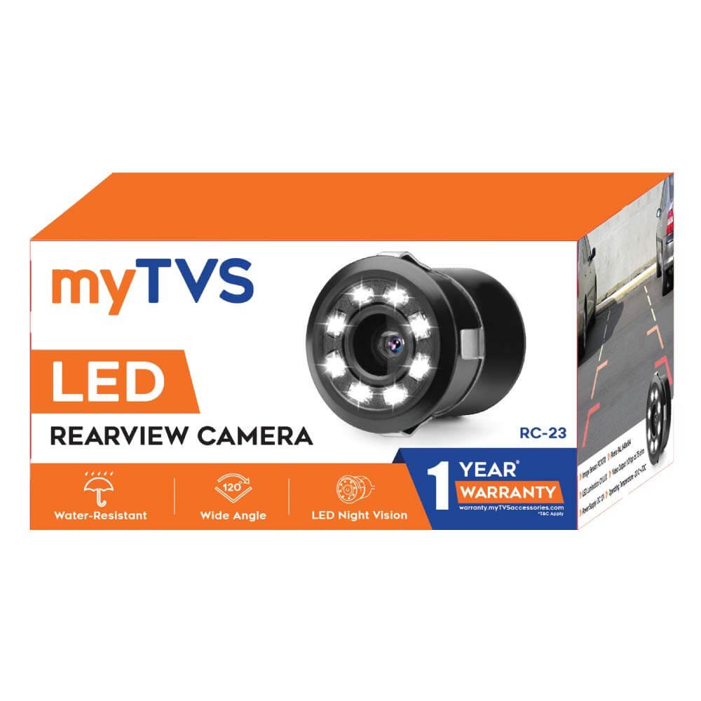 MyTVS RC-23 8 LED Night Vision Car Rear View Camera (All Cars)