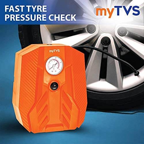 Portable MyTVS TI-15 tyre inflator for cars in Bangalore