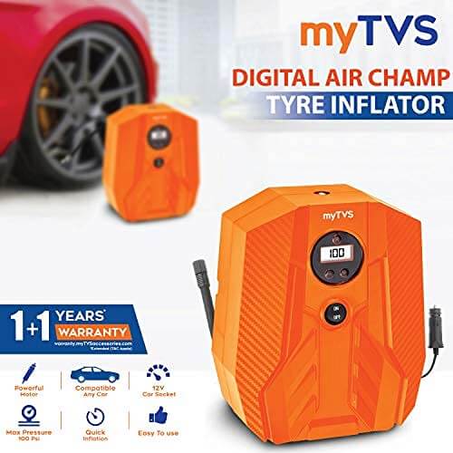 Portable digital car tyre inflator MyTVS TI-16 in Bangalore