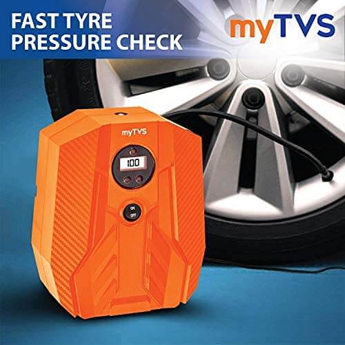 MyTVS TI-16 Airchamp auto stop tyre inflator for quick inflation in Bangalore