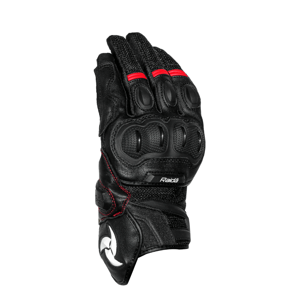 Raida AirWave Motorcycle Gloves (Red)