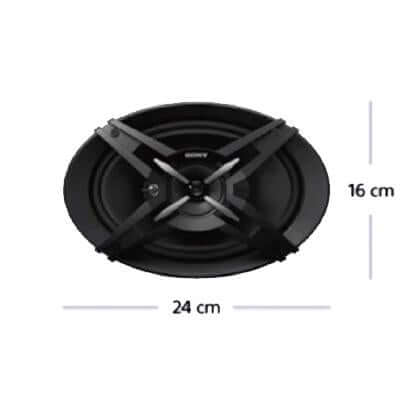 Sony XS-FB693E(16 x 24cm) 3-Way Coaxial Car Speakers (Black)