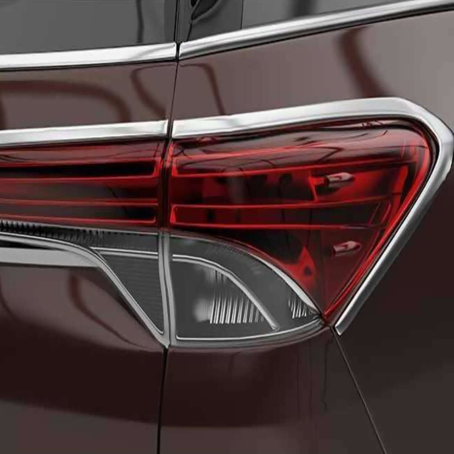 Galio Chrome Finish Tail Lamp Garnish Cover For Toyota Fortuner(2016 onwards)(Set of 4 Pcs.) in Bangalore