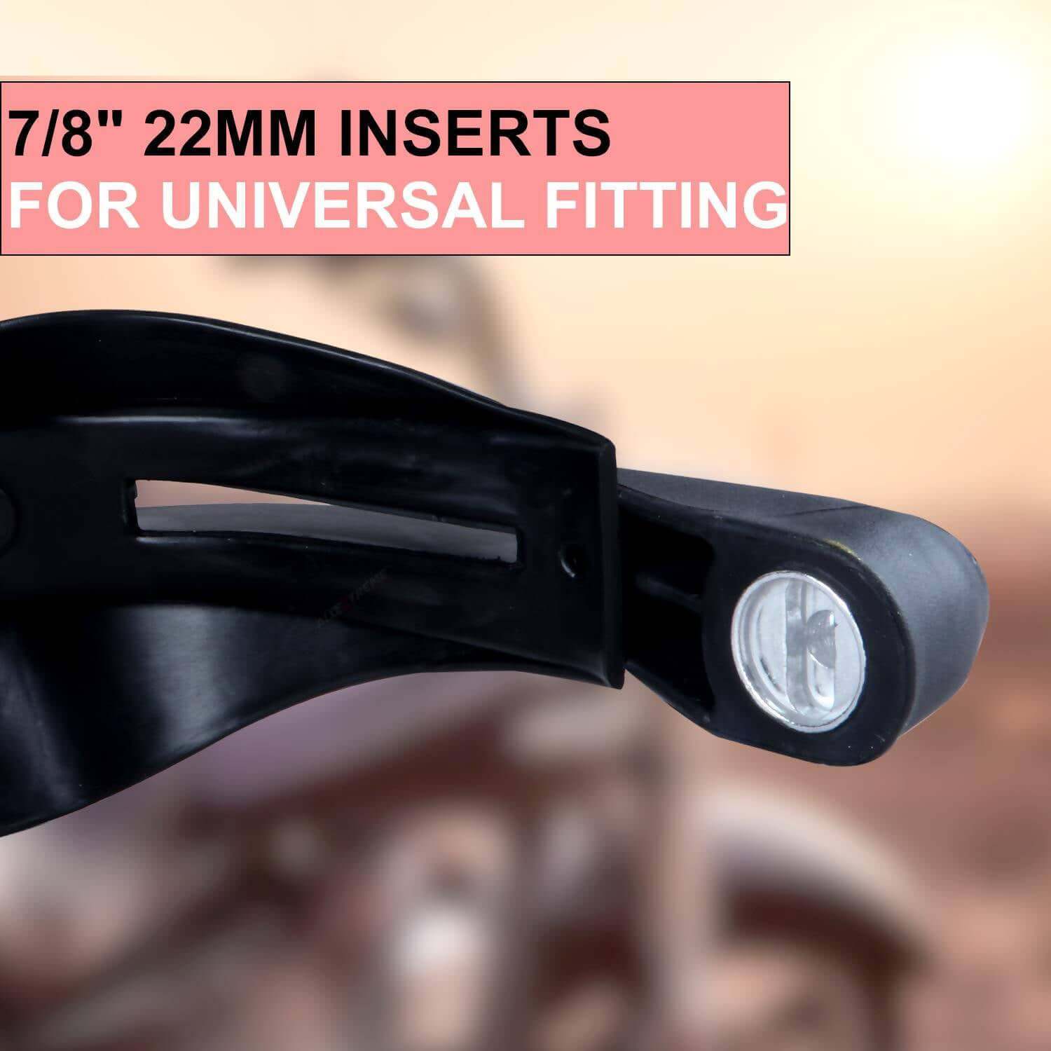 Handle Guard. Click Universal Handle Guards with Indicators for Bikes & Scooters
