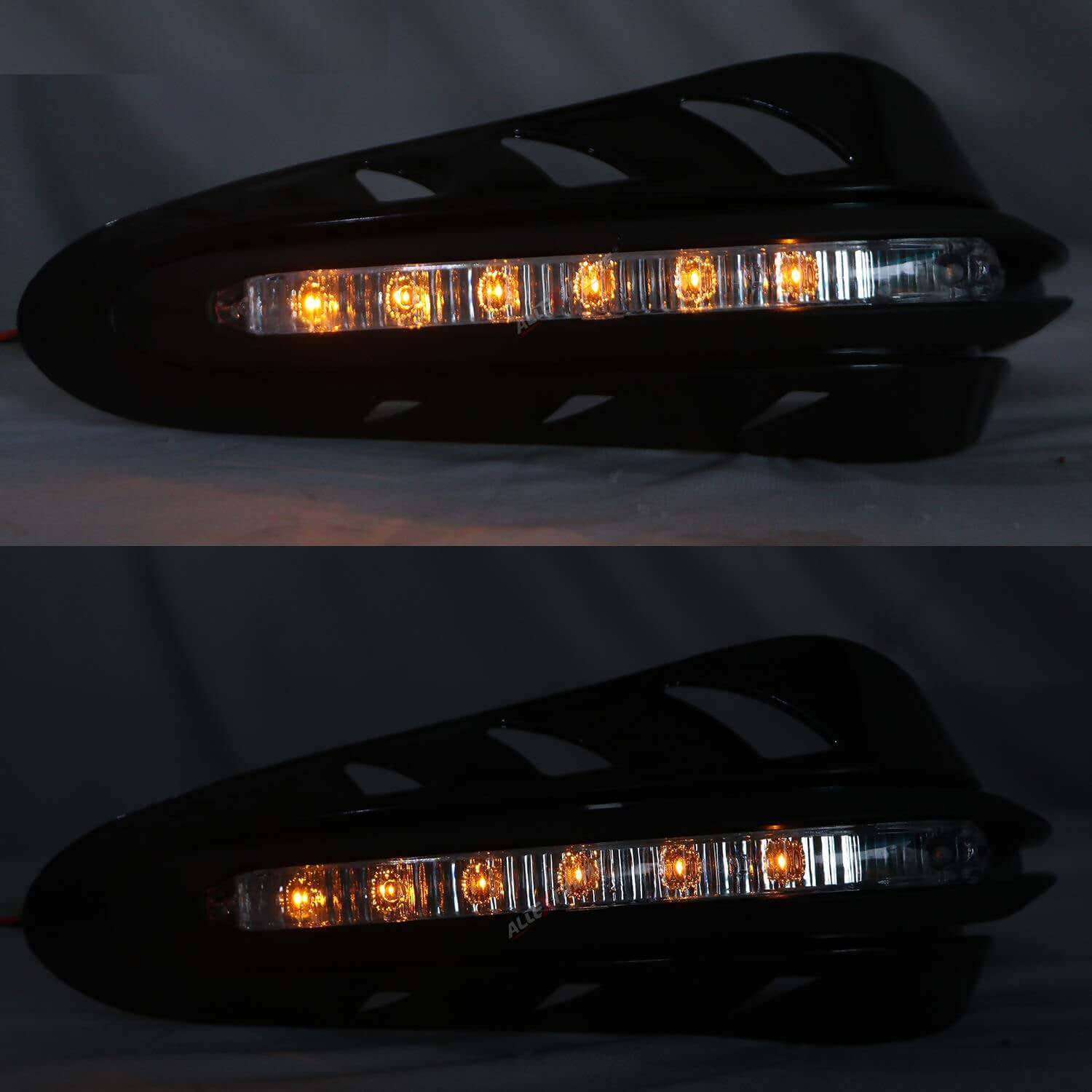 Handle Guard. Click Universal Handle Guards with Indicators for Bikes & Scooters