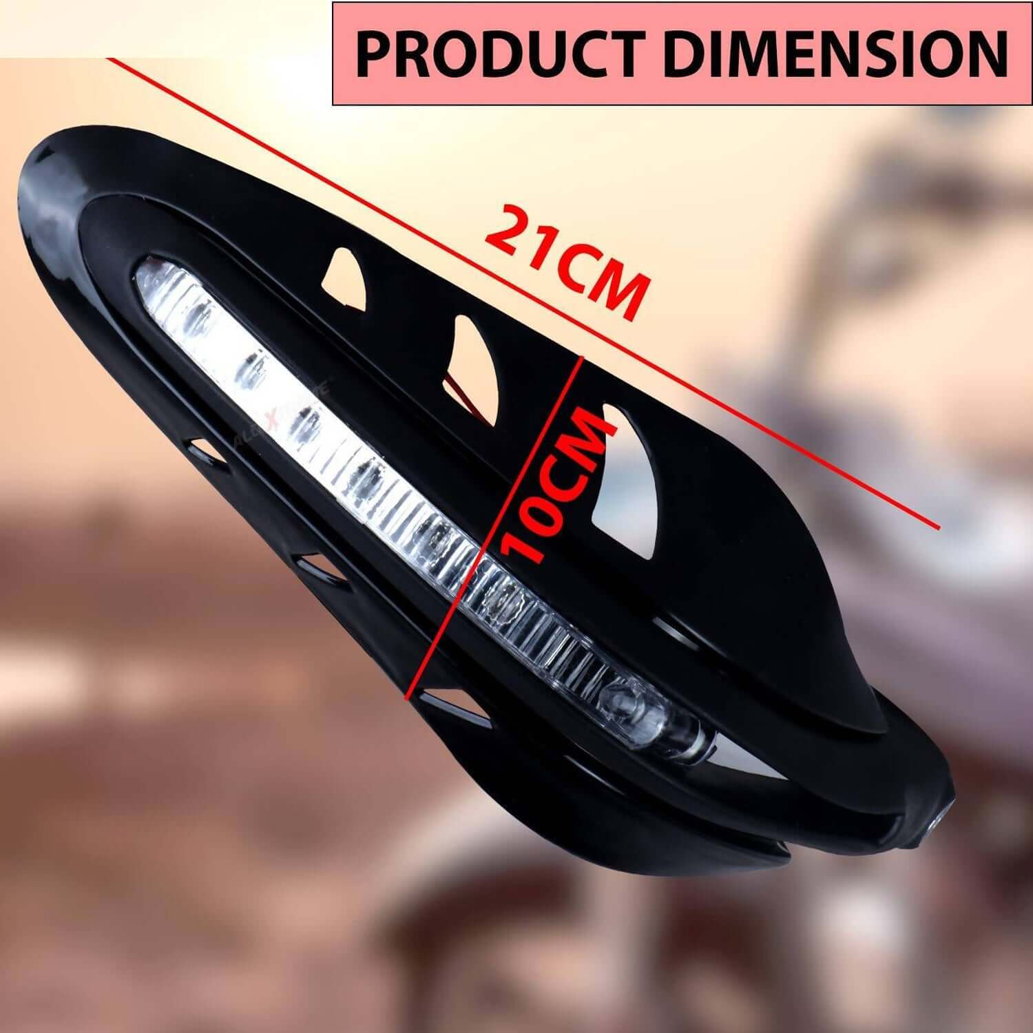 Handle Guard. Click Universal Handle Guards with Indicators for Bikes & Scooters
