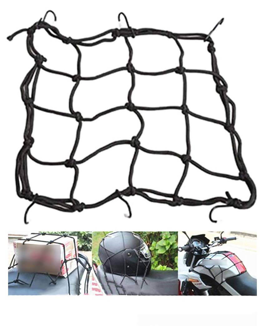 Vatsas Universal Bungee Cargo Luggage Net Holder for Bike and Motorcycle in Bangalore