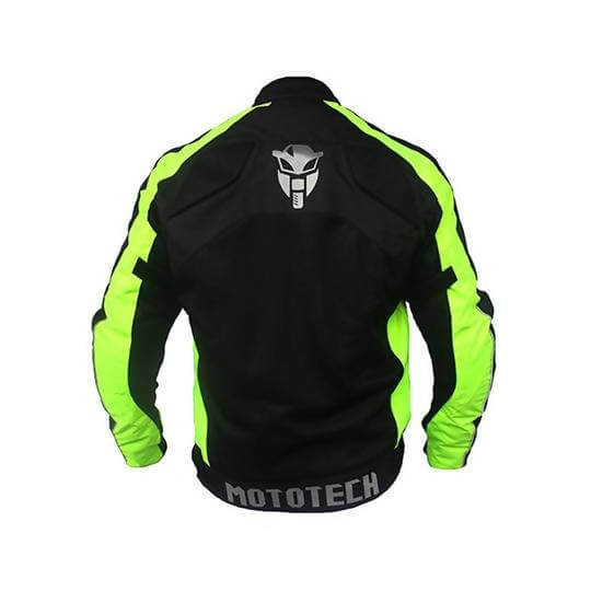 Scrambler Air Motorcycle Riding Jacket - Flourescent Green