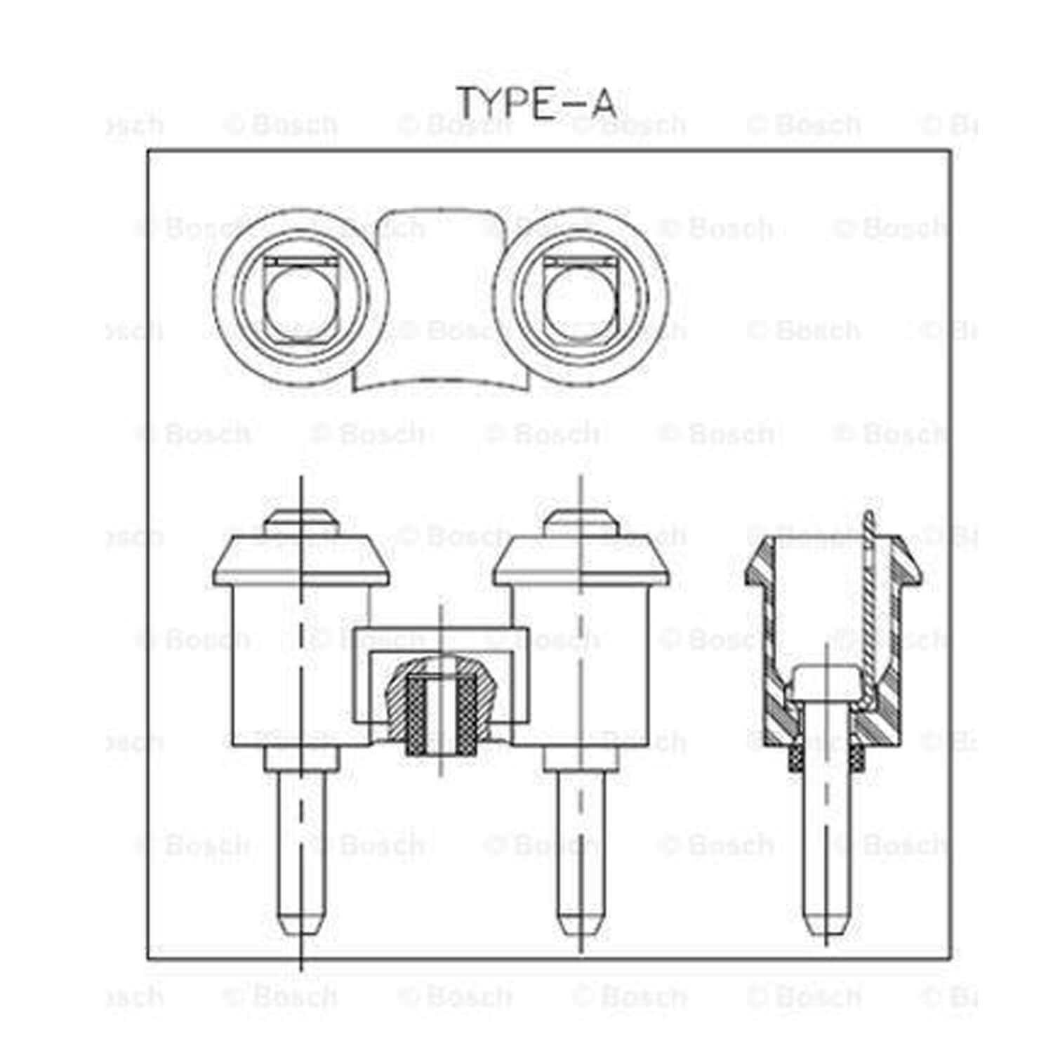 Bosch FC4 Universal Horn (12V, 335/420 Hz, 105-118 dB)