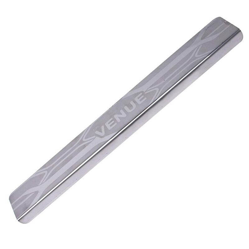 Galio Car Footsteps Sill Guard Stainless Steel Scuff Plate For Hyundai Venue (2019 onwards) (Set of 4 Pcs.)