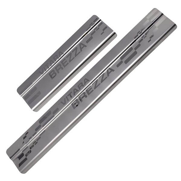 Buy Galio Car Footsteps Sill Guard Stainless Steel Scuff Plate For Maruti Suzuki Brezza (2016 onwards) (Set of 4 Pcs.) in Bangalore