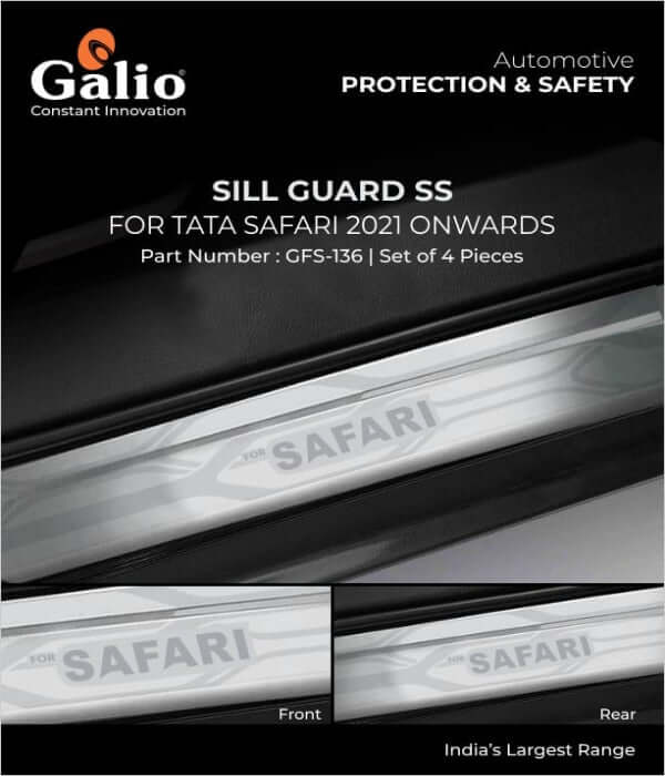 Galio Sill Guard For Tata Safari (2021 onwards) (Set of 4 Pcs.)