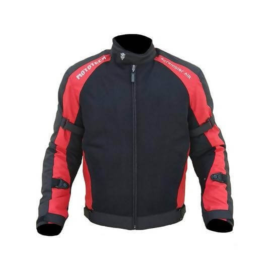 Scrambler Air Motorcycle Riding Jacket - Red