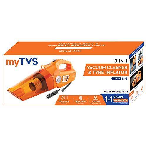 myTVS TI-8 3-in-1 Powerful Car Vacuum Cleaner 