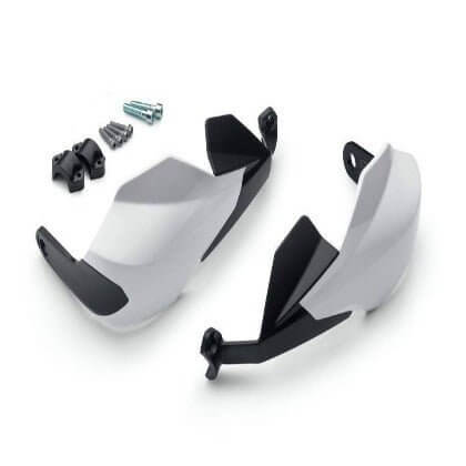 JB Racing Universal Handle Bar Hand Guards For All Bike Models (White)