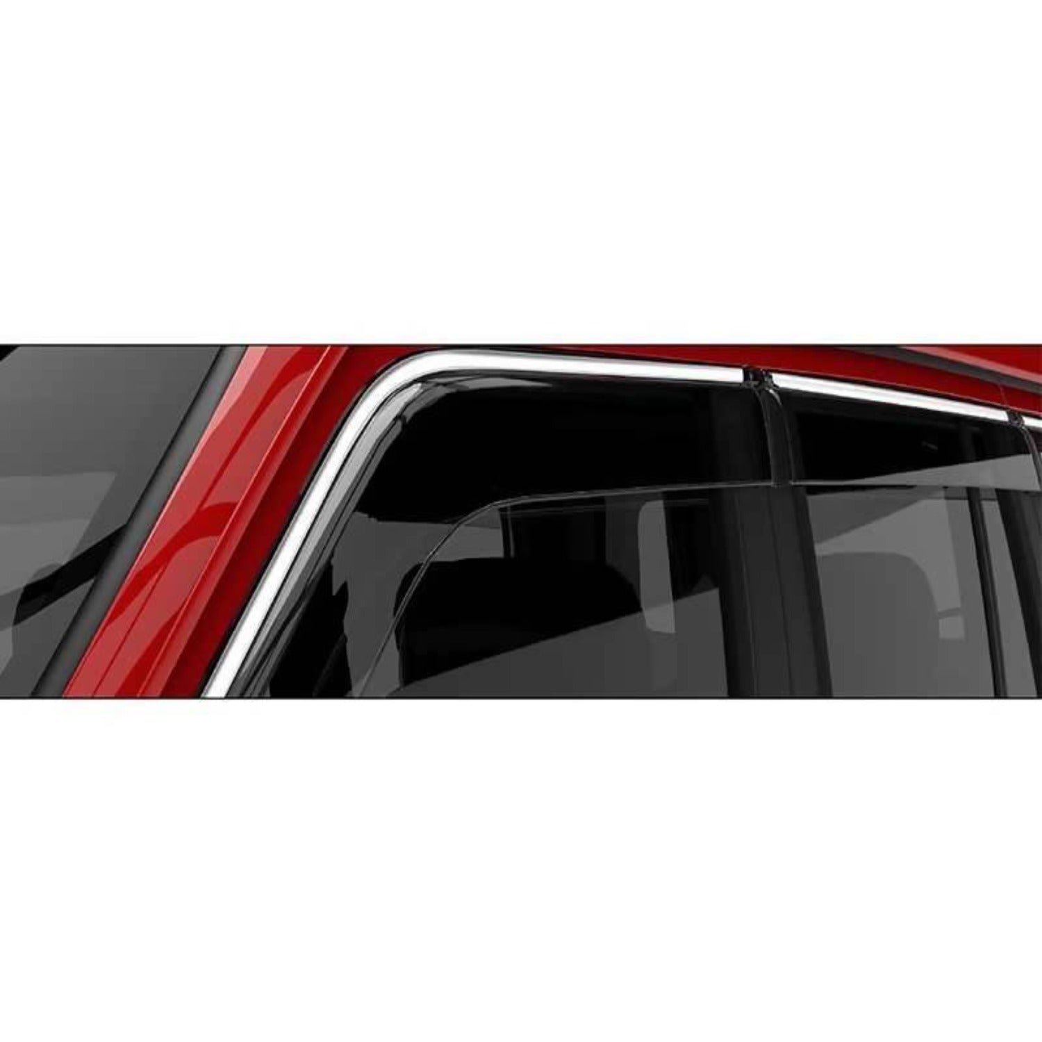 Galio Door Wind Visor with Silver Line For Maruti Suzuki Wagon R